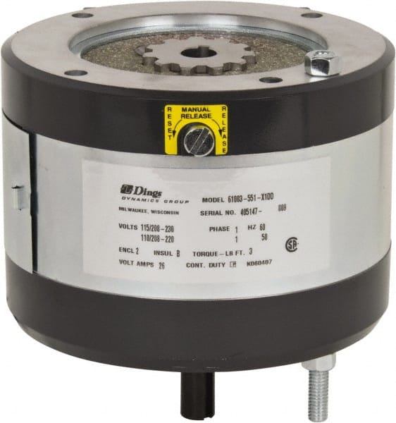 115/230 Volts at 60 Hertz, 3 Ft./Lb. Torque Disc Brake MPN:61003-551-X1DD