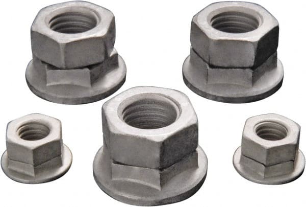 Hex Lock Nut: Free Spinning, 3/8-24, Grade 8 Steel, Magni 565 Finish MPN:LN-3/8-24M-50