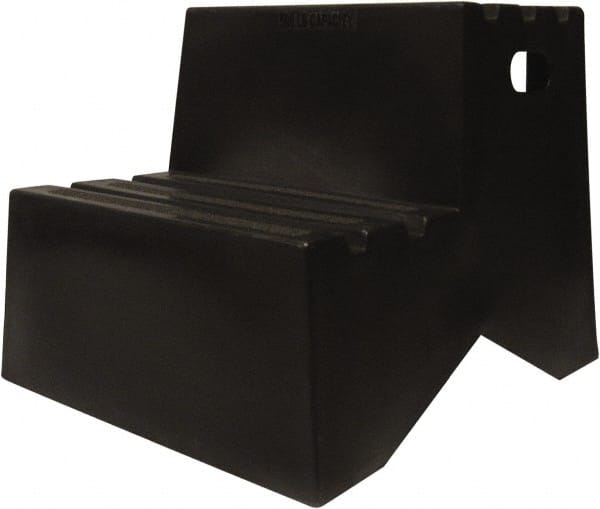 Step Stand Stool: 2 Steps, Plastic, Black MPN:ST217-01