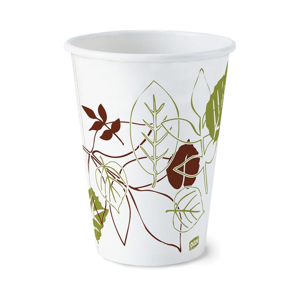 Dixie Paper Hot Cups, 12 Oz, Pathways, Case Of 1,000 Cups MPN:2342PATH