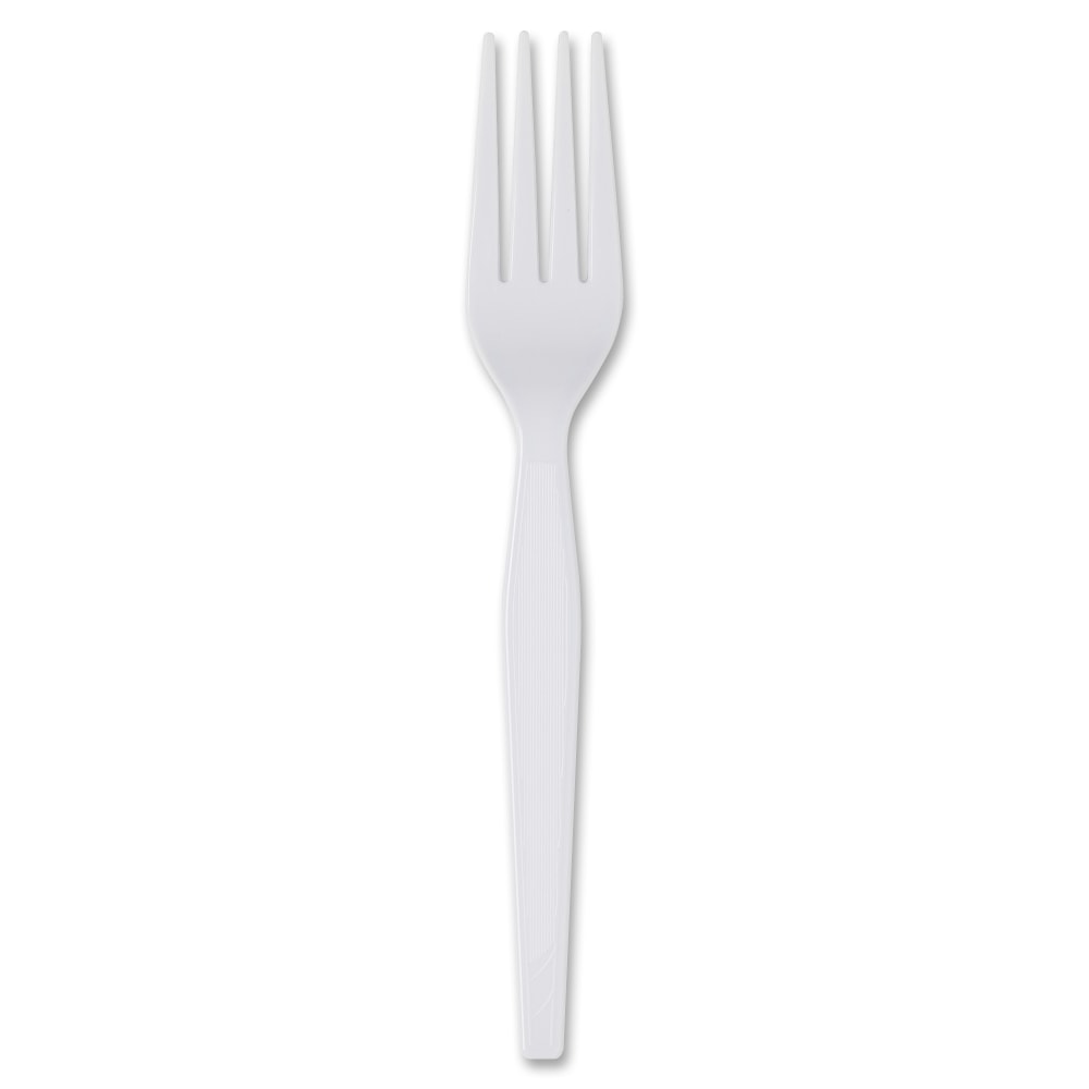 Dixie Heavyweight Disposable Forks Grab-N-Go by GP Pro - 100 / Box - 1000/Carton - Fork - 1000 x Fork - White MPN:FH207CT