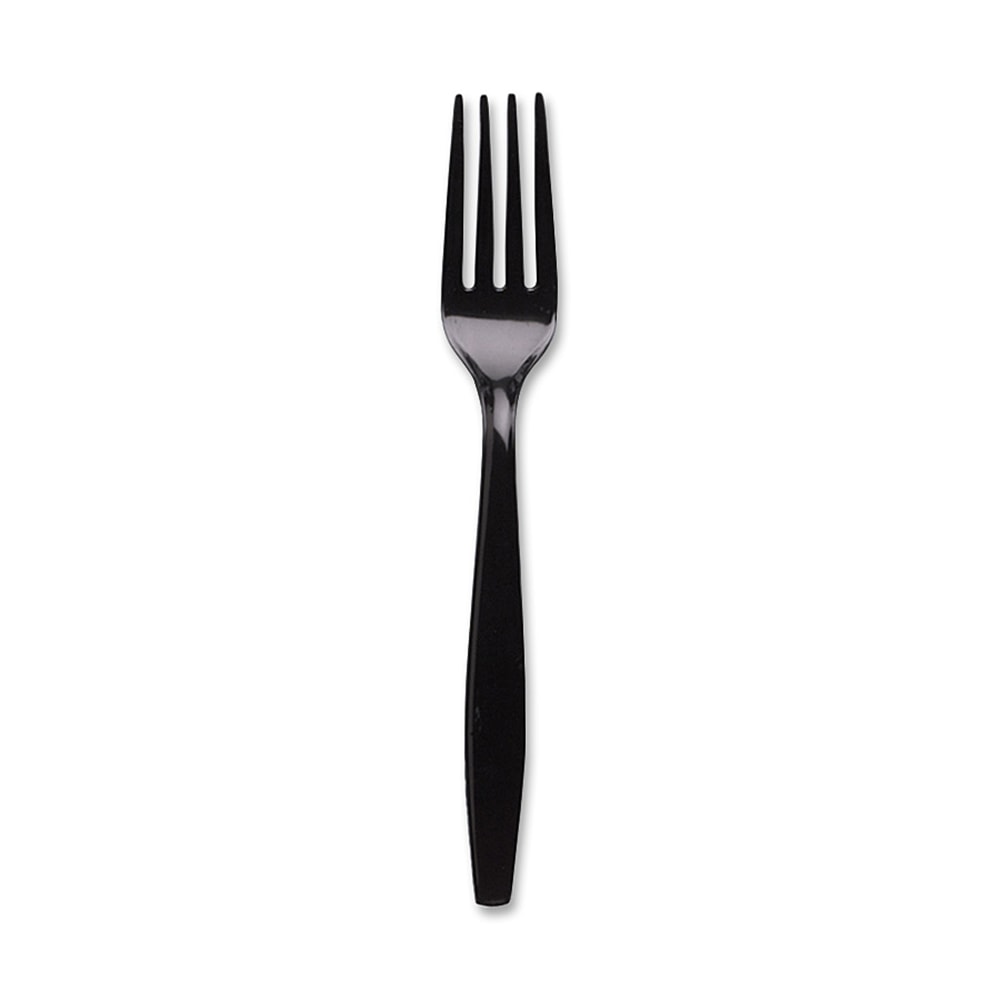 Dixie Heavyweight Forks, Black, Carton Of 1,000 Forks (Min Order Qty 2) MPN:FH517