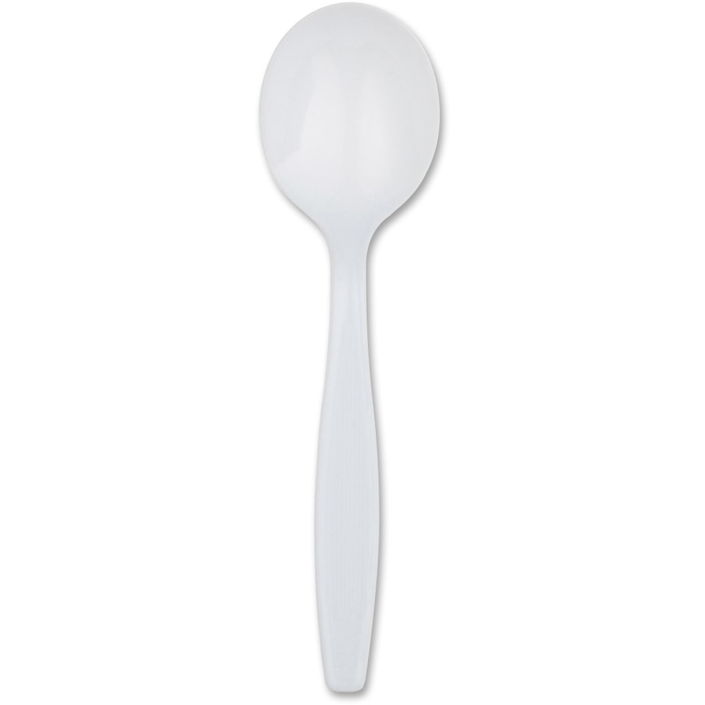Dixie Heavyweight Utensils, Soup Spoons, White, Box Of 100 (Min Order Qty 7) MPN:SH207