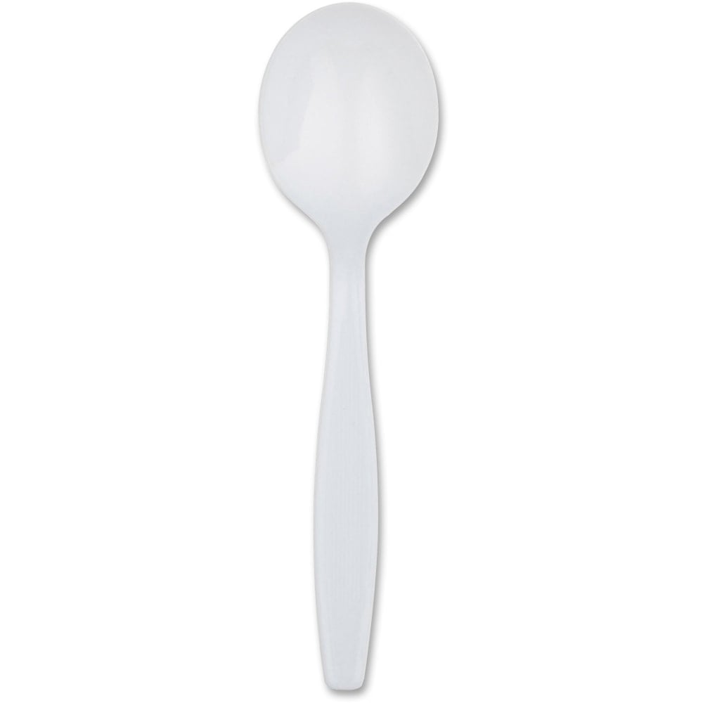 Dixie Heavyweight Utensils, Soup Spoons, White, Box Of 100 (Min Order Qty 6) MPN:SH207