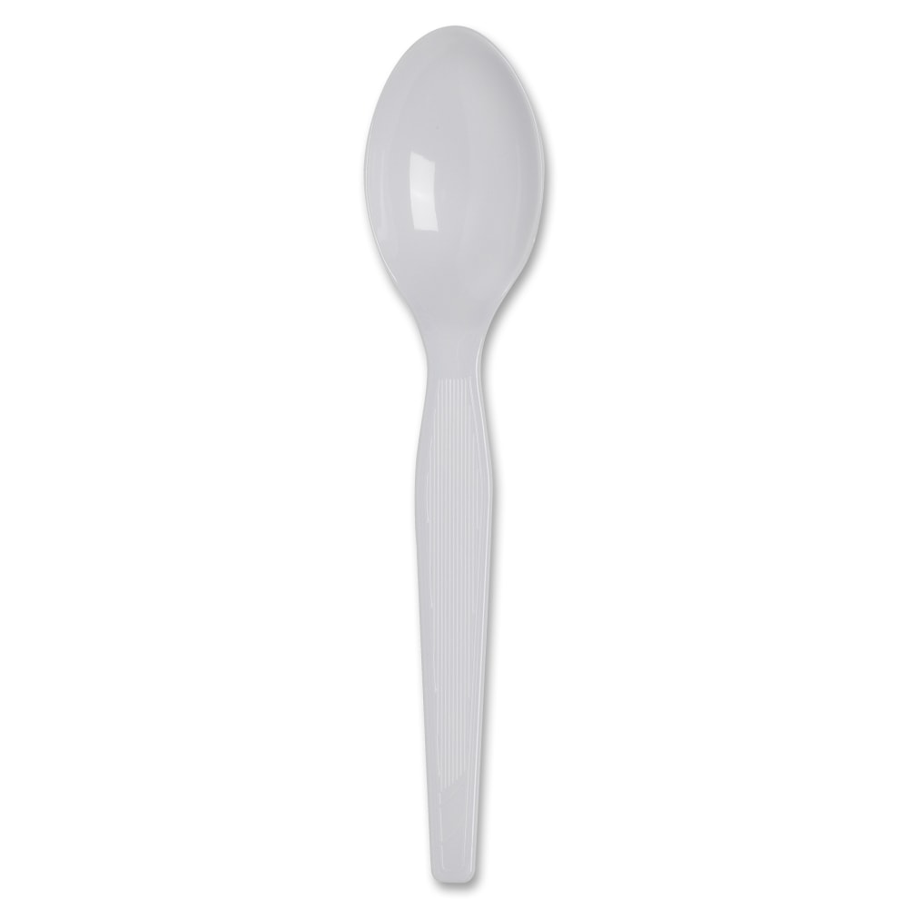 Dixie Heavyweight Disposable Teaspoons Grab-N-Go by GP Pro - 100 / Box - 10/Carton - Teaspoon - 1000 x Teaspoon - White MPN:TH207CT