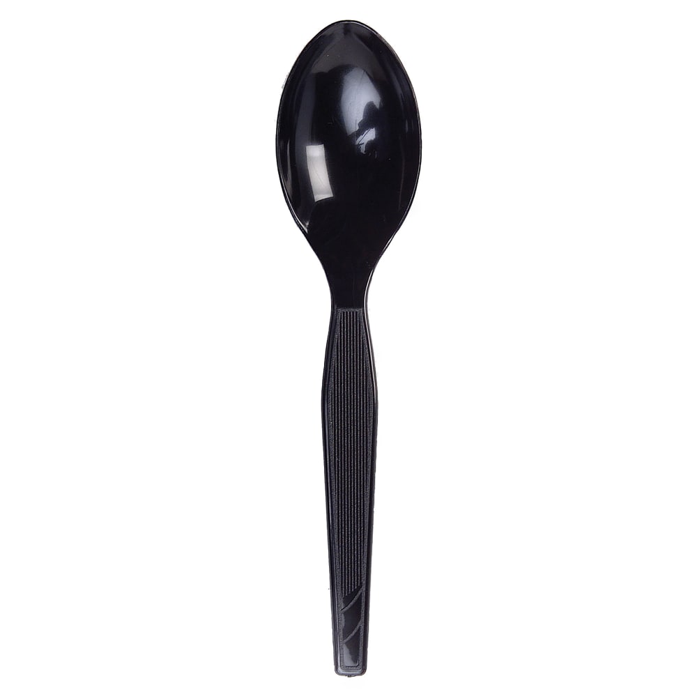 Dixie Medium-weight Disposable Teaspoon Grab-N-Go by GP Pro - 100 / Box - 10/Carton - Teaspoon - 1000 x Teaspoon - Black (Min Order Qty 2) MPN:TM507CT