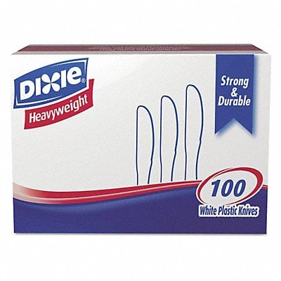 Disposable Knife White Heavy PK1000 MPN:DIX KH207