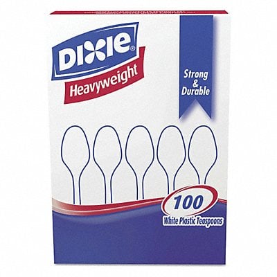 Disposable Spoon White Heavy PK1000 MPN:DIX TH207