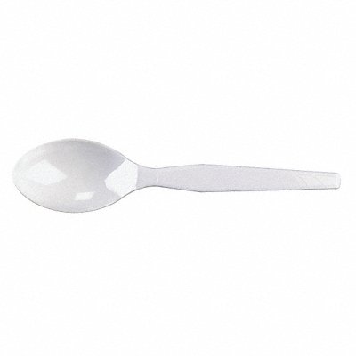 Plastic Teaspoon Med Weight White PK1000 MPN:DIX TM207