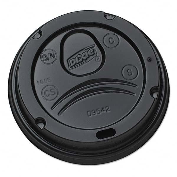 Drink-Thru Lids for 10-20 oz Cups, Plastic, Black MPN:DXED9542B