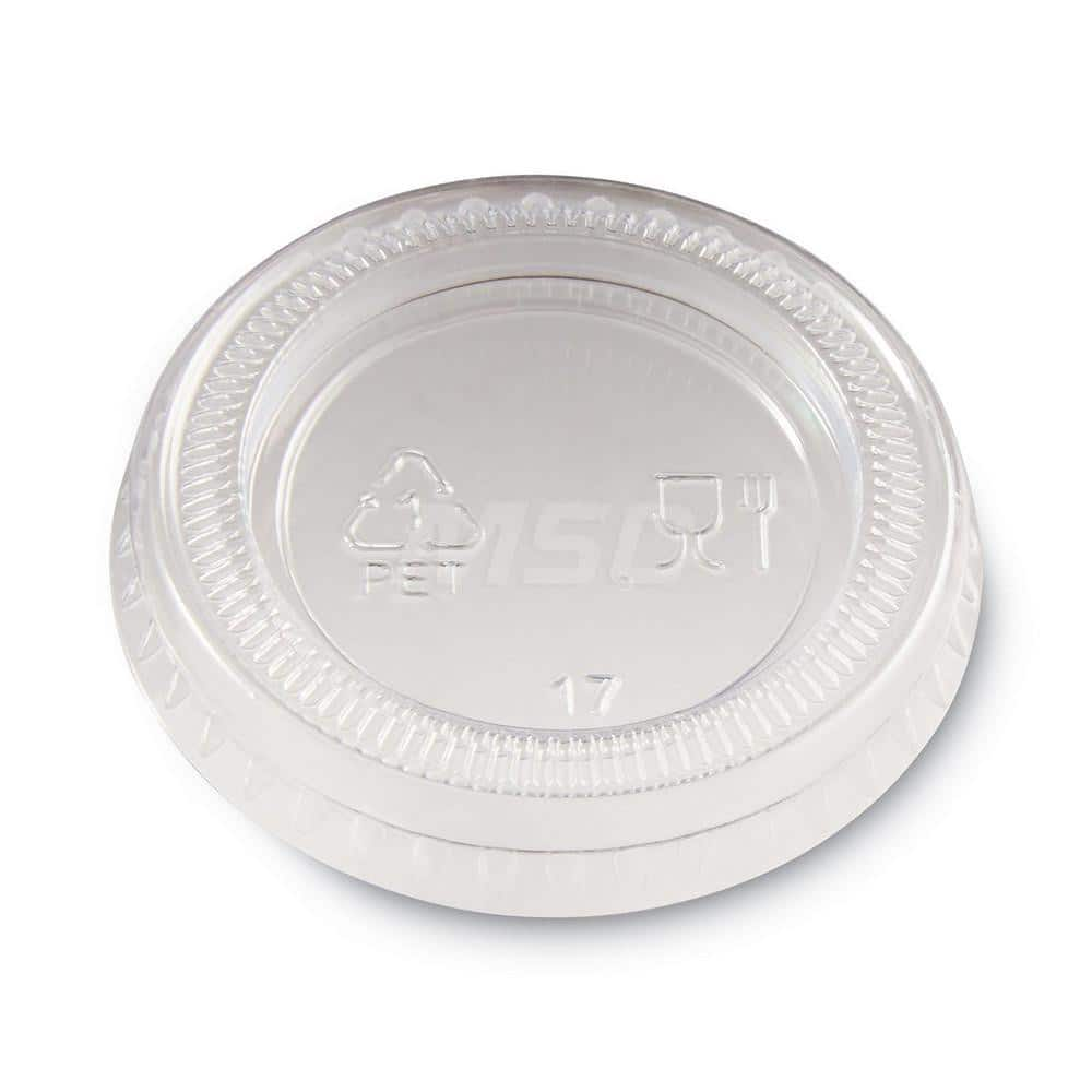 Cup Lid: Flat, Plastic, Clear MPN:DXEPL10CLEAR