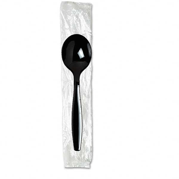 Individually Wrapped Spoons, Plastic, Black, 1000/Carton MPN:DXESH53C7