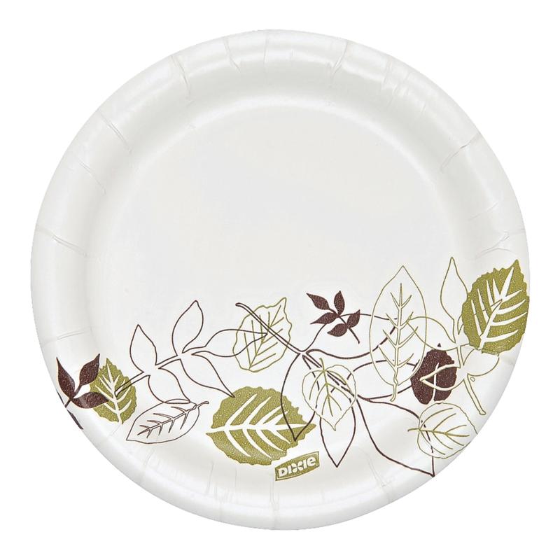 Dixie Heavyweight Paper Plates, 5 7/8in, Floral Design, Carton Of 500 (Min Order Qty 2) MPN:SXP6WSCT