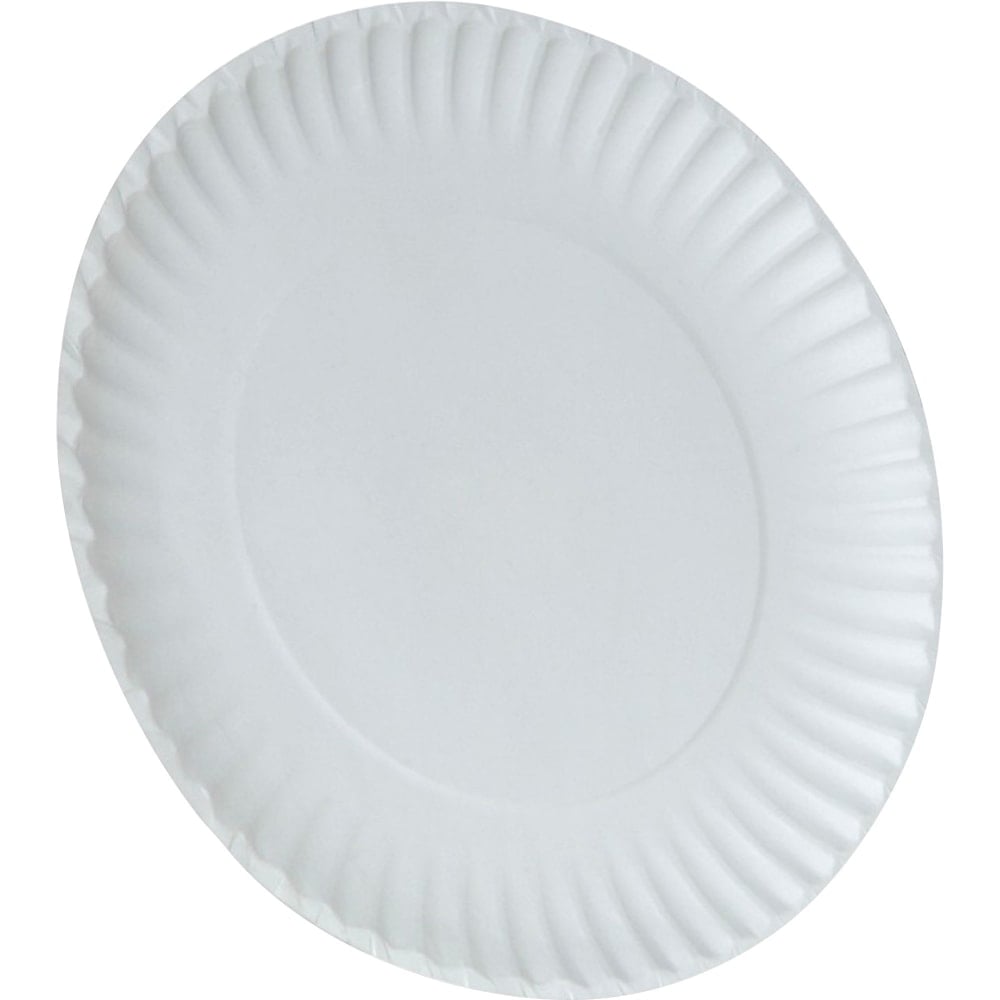 Dixie Uncoated Paper Plates, 9in, White, 250 Plates Per Pack (Min Order Qty 4) MPN:WNP9OD