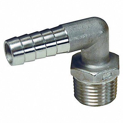 Barbed Hose Fitting Hose ID 1/4 NPT MPN:1290402SS