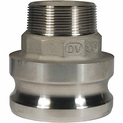 Cam and Groove Adapter 1-1/2  2 SS MPN:2015-F-SS