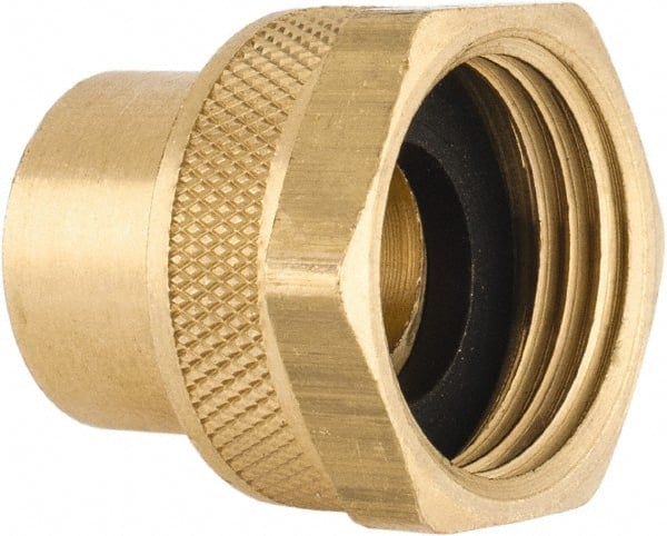 Garden Hose Fitting: Female Hose to Female Pipe, GHT, Brass MPN:5011206C