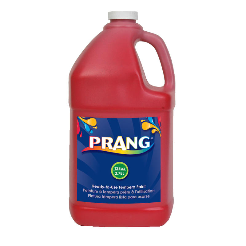 Prang Ready-To-Use Tempera Paint, 128 Oz., Red (Min Order Qty 3) MPN:22801