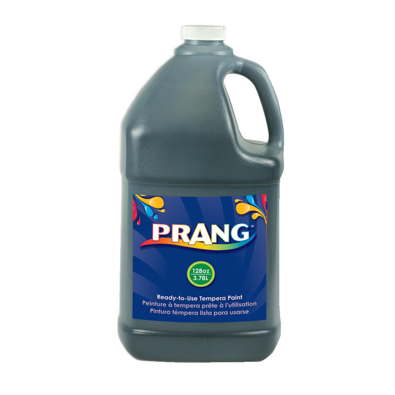 Prang Ready-To-Use Tempera Paint, 128 Oz., Black (Min Order Qty 3) MPN:22808