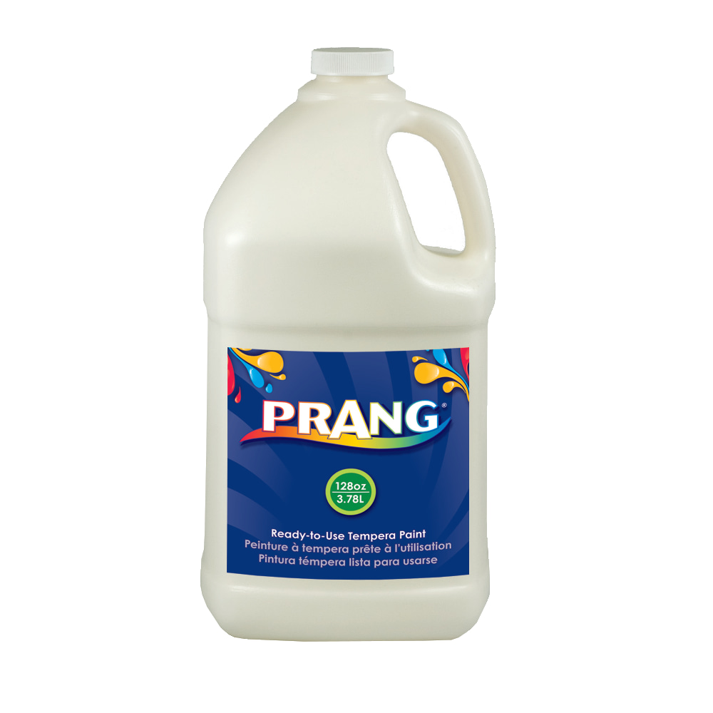 Prang Ready-To-Use Tempera Paint, 128 Oz., White (Min Order Qty 3) MPN:22809