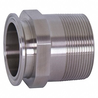 Male Clamp Adapter 304SS 1 OD 1 NPT MPN:21MP-G100