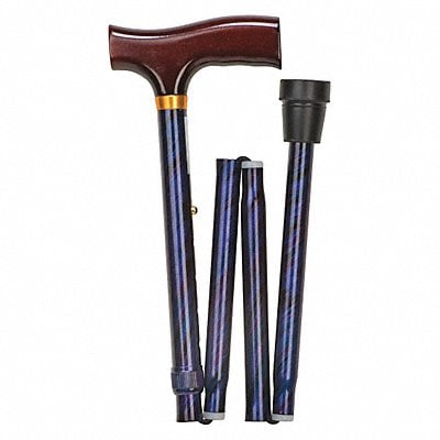 Folding Cane Standard 14in H Blue Single MPN:502-1325-0100