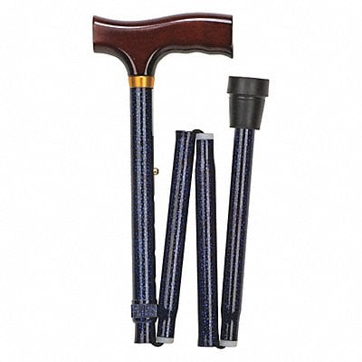 Folding Cane Standard 14 in H Blue Ice MPN:502-1325-9913