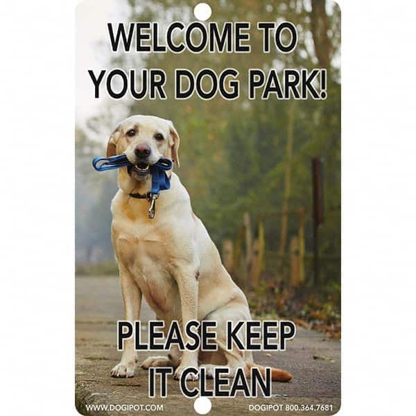 Pet Waste Station Accessories, Sign Message: Please Keep It Clean MPN:1204-YLR