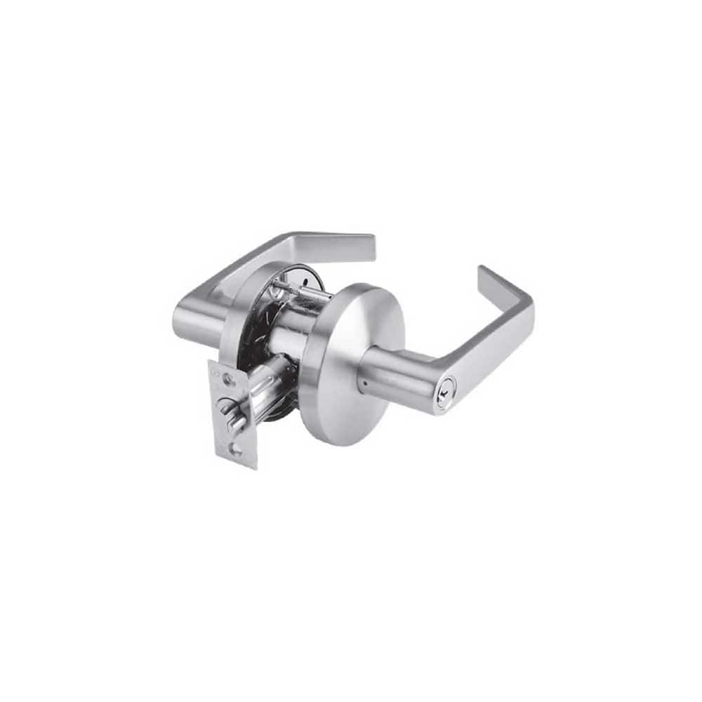 Lever Locksets, Lockset Type: Entry,Office , Key Type: Keyed Different , Back Set: 2-3/4 (Inch), Cylinder Type: Conventional , Material: Steel  MPN:C550-D-LRC-626
