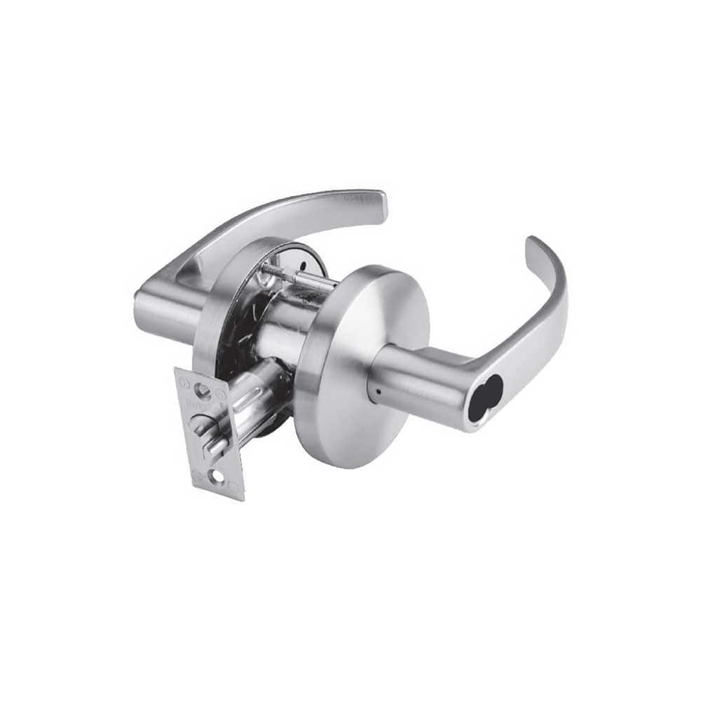 Lever Locksets, Lockset Type: Entry , Key Type: Keyed Different , Back Set: 2-3/4 (Inch), Cylinder Type: SFIC Less Core , Material: Steel  MPN:C553-J-LCC-626