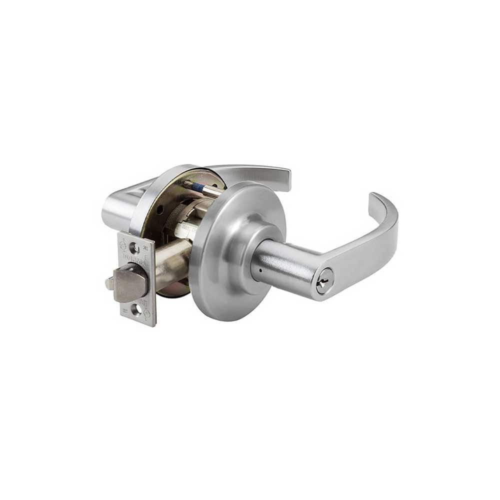 Lever Locksets, Lockset Type: Entry , Key Type: Keyed Different , Back Set: 2-3/4 (Inch), Cylinder Type: Conventional , Material: Steel  MPN:C853-D-LCE-626