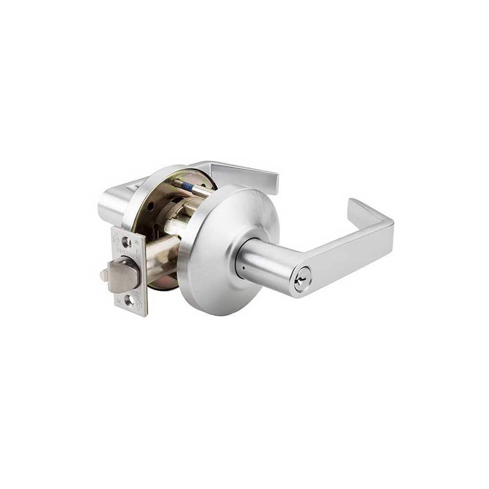 Lever Locksets, Lockset Type: Entry , Key Type: Keyed Different , Back Set: 2-3/4 (Inch), Cylinder Type: Conventional , Material: Steel  MPN:C853-D-LRC-626
