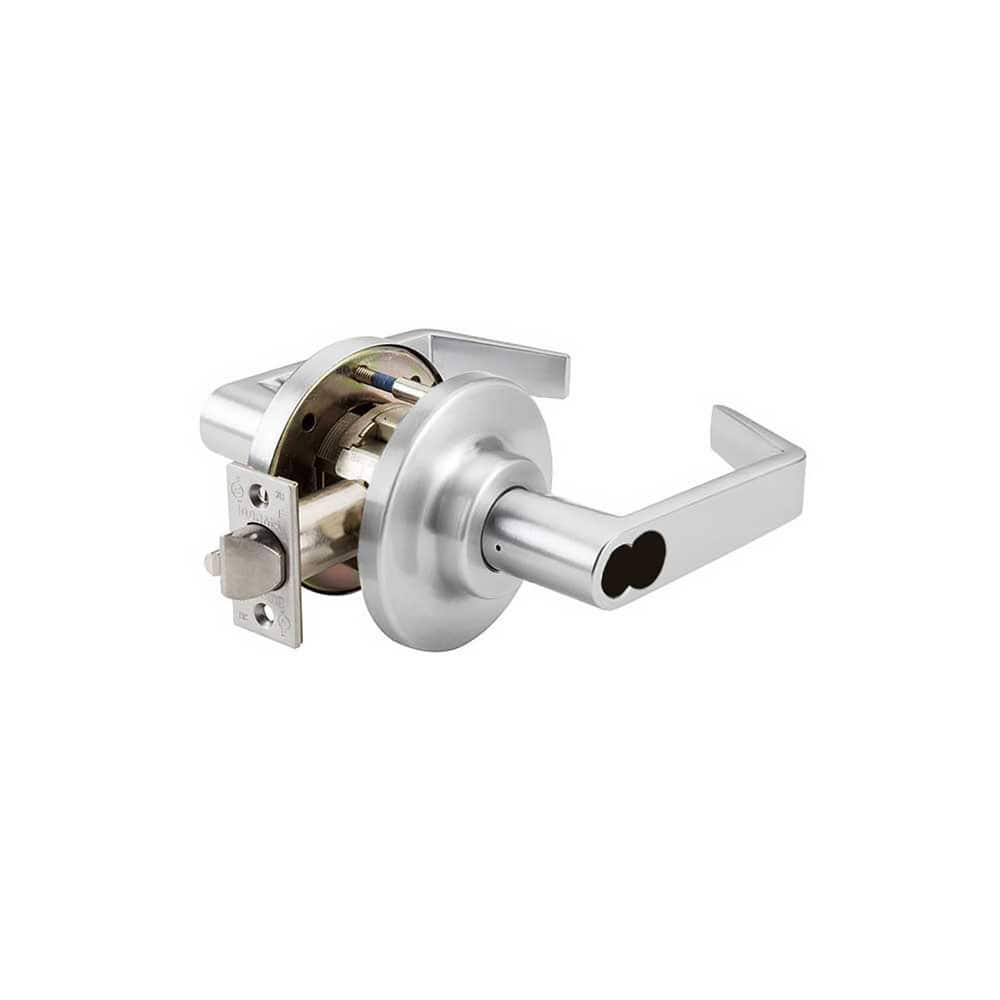 Lever Locksets, Lockset Type: Classroom , Key Type: Keyed Different , Back Set: 2-3/4 (Inch), Cylinder Type: SFIC Less Core , Material: Steel  MPN:C870-J-LRE-626