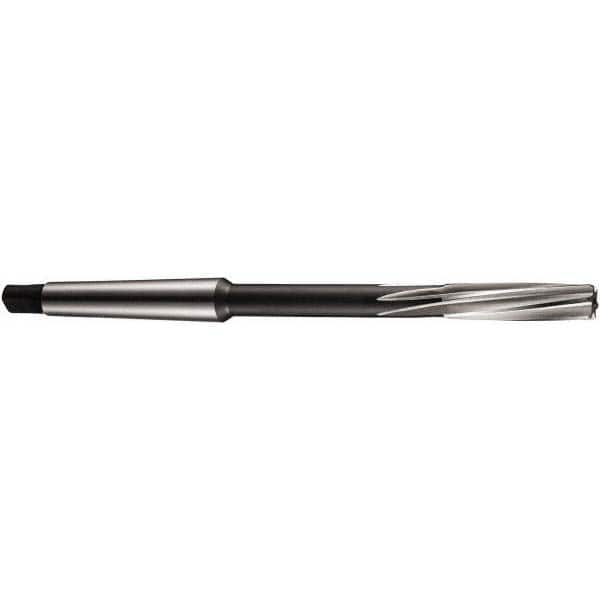 Chucking Reamer: 45 mm Dia, 336 mm OAL, 83 mm Flute Length, Spiral Flute, Morse Taper Shank, Cobalt Steel MPN:5986200