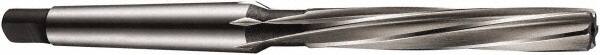 Chucking Reamer: Letter E, 130 mm OAL, 50 mm Flute Length, Spiral Flute, Morse Taper Shank, High Speed Steel MPN:5986548