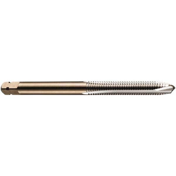 Spiral Point Tap: M2.5x0.45 Metric, 2 Flutes, Plug Chamfer, 6H Class of Fit, High-Speed Steel-E-PM, Bright/Uncoated MPN:5973775