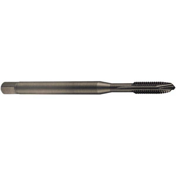 Spiral Point Tap: 1-12 UNF, 4 Flutes, Semi Bottoming Chamfer, 2B Class of Fit, High-Speed Steel-E-PM, Steam Oxide Coated MPN:5973874