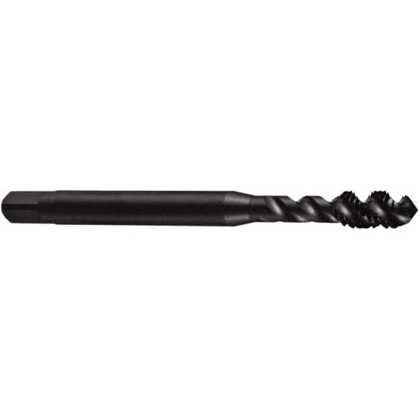 Spiral Flute Tap: #1-8 UNC, 3 Flutes, Modified Bottoming, 3B Class of Fit, Powdered Metal, Oxide Coated MPN:5974019