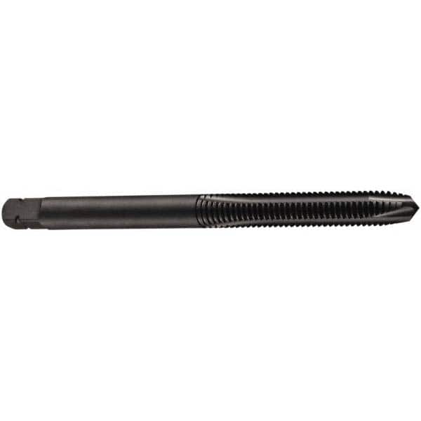 Spiral Point Tap: M12x1.5 Metric Fine, 3 Flutes, Plug Chamfer, 6H Class of Fit, High-Speed Steel-E-PM, Steam Oxide Coated MPN:5974415