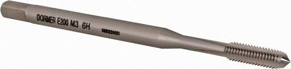 Straight Flute Tap:  Metric Coarse,  3 Flute,  Bottoming,  6H,  Cobalt,  Bright/Uncoated Finish MPN:5975892