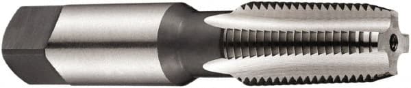 Tap Set: 1/2-14 NPT, 4 Flute, Bottoming, High Speed Steel, Bright Finish MPN:5977625