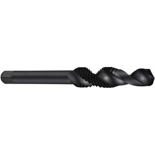 Combination Drill Tap: #12-24, 2B, 2 Flutes, High Speed Steel MPN:5978360