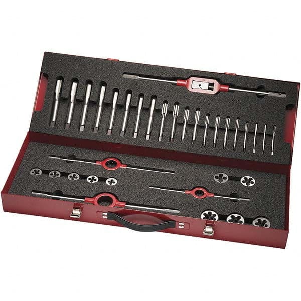 Tap & Die Set: M6 x 1 to M20 x 2.5 Taps, M6 x 1 to M20 x 2.5 Dies, Metric Coarse MPN:5978814