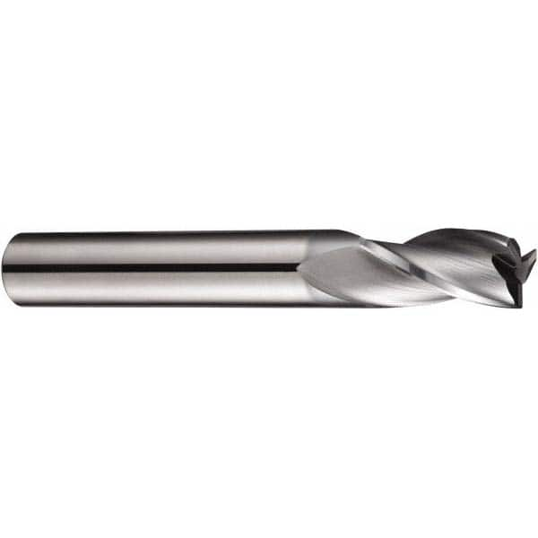 2.5mm Diam, 7mm LOC, 3 Flute Solid Carbide Keyway End Mill MPN:5983504