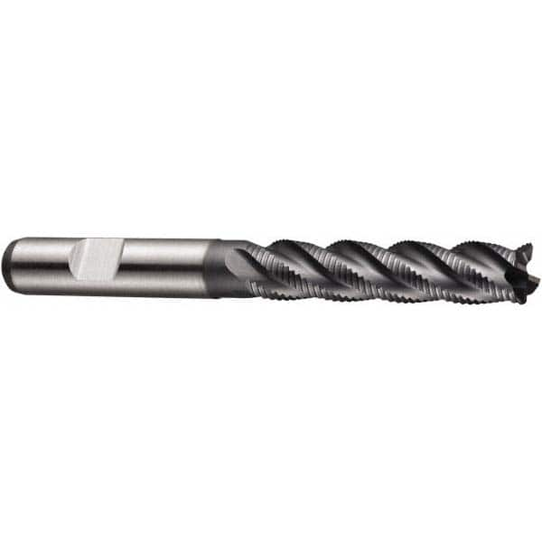 Square End Mill: 0.394'' Dia, 1.7717'' LOC, 3.743'' OAL, 4 Flutes, Powdered Metal MPN:5984933