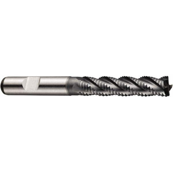 Square End Mill: 0.4728'' Dia, 2.0866'' LOC, 4.334'' OAL, 4 Flutes, Powdered Metal MPN:5985184