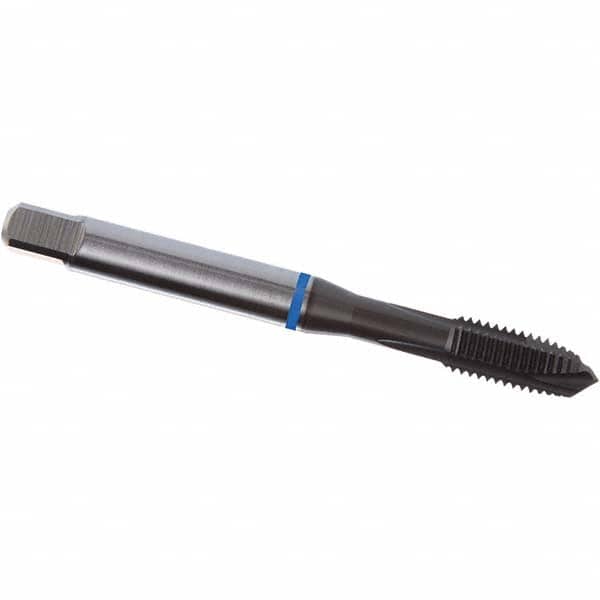Spiral Point Tap: 5/16-18 UNC, 3 Flutes, Plug Chamfer, 3B Class of Fit, High-Speed Steel-E-PM, Super-B Coated MPN:7350285