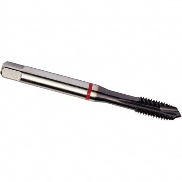 Spiral Point Tap: #4-40 UNC, 3 Flutes, Plug Chamfer, 3B Class of Fit, High-Speed Steel-E-PM, TiAlN Coated MPN:7350391