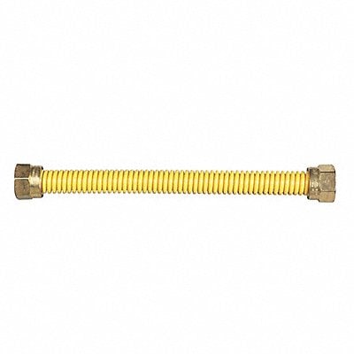 Gas Connector Hose 1/2 Dia Yellow MPN:19C-9999-16FP