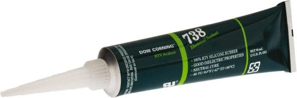 Sealant: 3 oz Tube, White, Silicone MPN:1949101